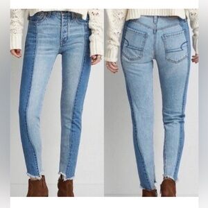 American Eagle Outfitters Women Pants 4 Vintage Button Fly Casual Utility Denim